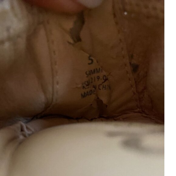 Yosi Samra Foldable Camouflage Metallic Fabric/Leather Sammie Ballet Flats Sz 5 - Picture 3 of 5